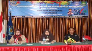 Rakor Pemberdayaan Masyarakat Saka Anti Narkoba Kota Tangerang